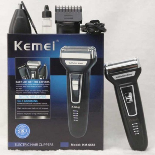 ماشین اصلاح سه کاره کیمی مدل KM-6558 hair trimmer