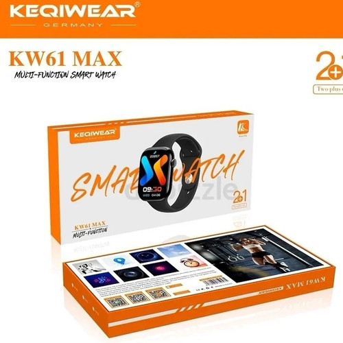 ساعت هوشمند KW61 MAX برند keqiwear با نمایشگر AMOLED و بدنه آلومینیومی