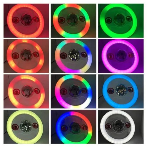لامپ رقص نور هوشمند اسپیکردار مدل SMILE DISCO MUSIC LIGHT OT-2