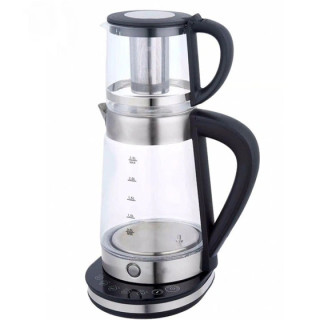 چای ساز یونیک مدل UM255 ظرفیت ۲.۵ لیتر با کتری پیرکس و پنل لمسی